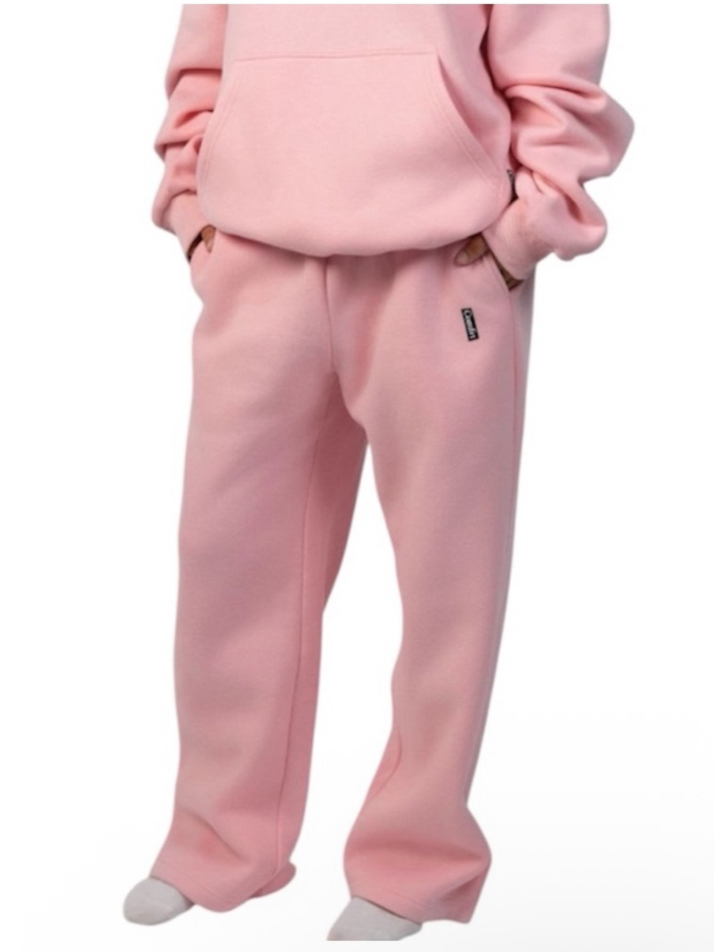 Rare Comfrt Petal Pink Love Straight Leg Heart Sweatpants Limited Edition- XL